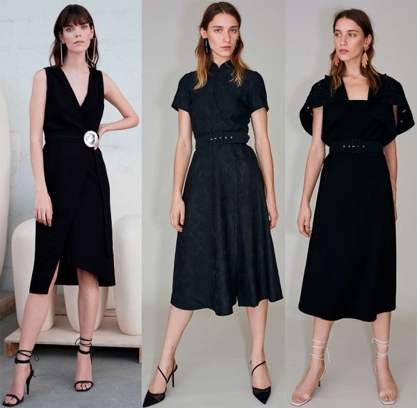 Модные и красивые черные платья 2020 года