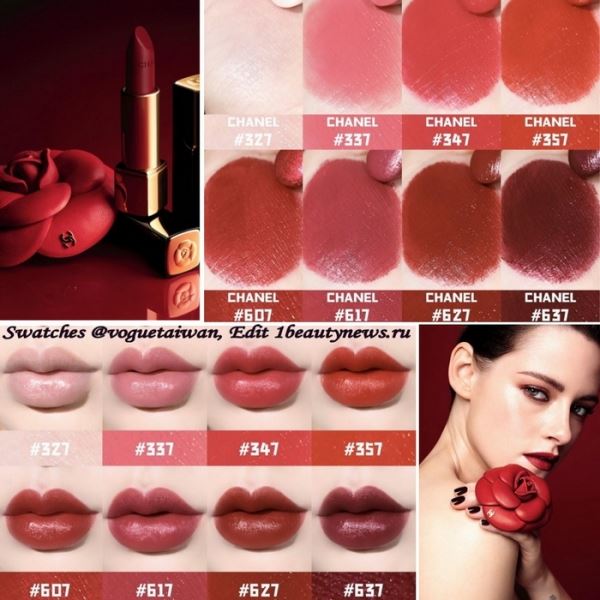 Новые губные помады Chanel Rouge Allure Camelia Spring 2020 уже в продаже!