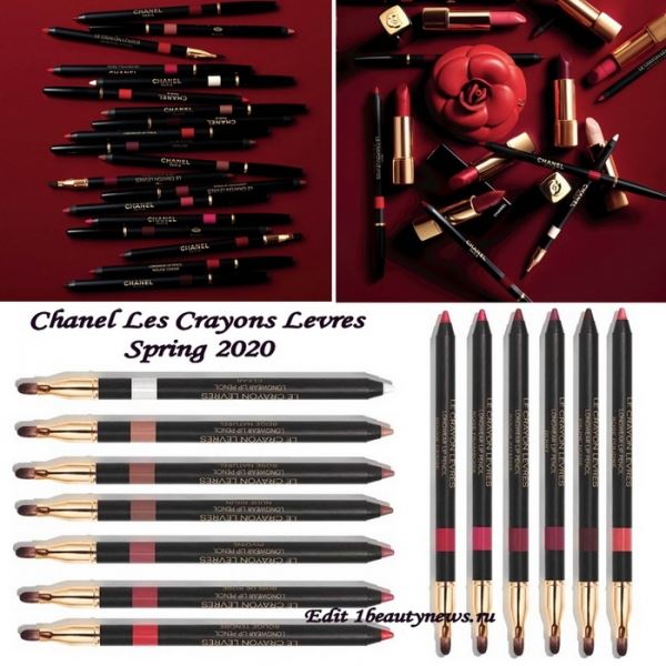 Новые карандаши для губ Chanel Les Crayons Levres Spring 2020 уже в продаже!